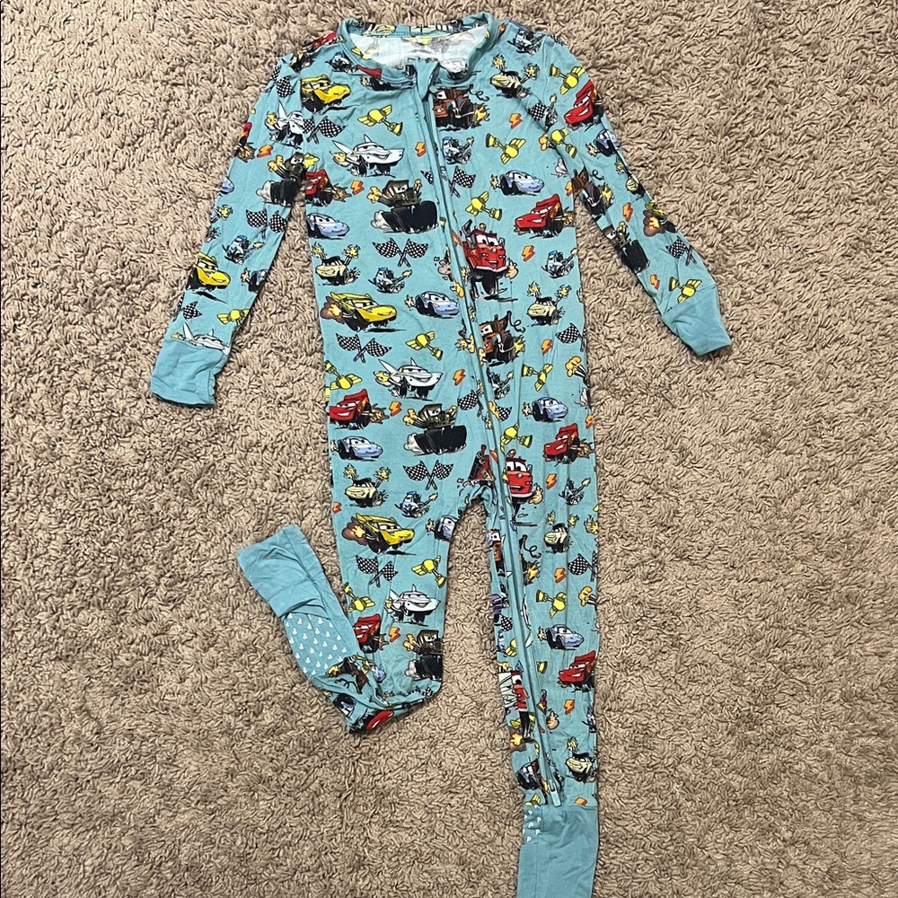 Posh Peanut 2T Disney Cars convertible onesie